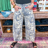 Camo Queen Barrel Denim