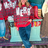 Merry Moments Plaid Sweatshirt