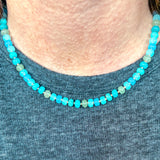 Isabel Beaded Necklace - Blue