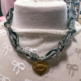 Olive Green Heart Necklace