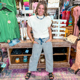 Seaside Stripes Barrel Pants