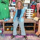 Seaside Stripes Barrel Pants