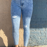 Acid Wash Skinny Jean