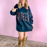 Queen of Sparkles: Queen Jewels Sweatshirt Dress