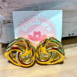 Golden Knot Earrings