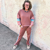 Chill Mode Knit Set - Dark Mauve