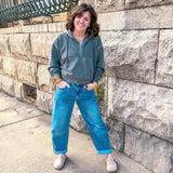 The Cozy Quarter Zip - Ash Black