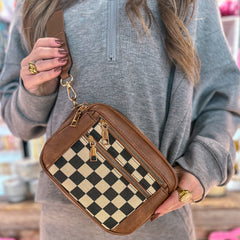 Classic Checkered Crossbody