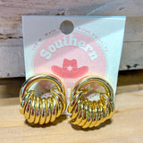 Wrapped In Gold Earrings