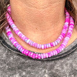 Cotton Candy Beaded Necklace