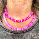 Bubble Gum Beaded Necklace