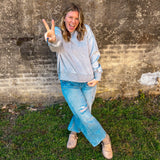 Cozy Season Cropped Sweater - Sleet