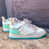 Paige White/Green Sneakers