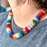 Everly Beaded Necklace - Crimson Ember