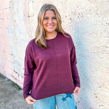 Soft Threads Sweater - Dark Cherry