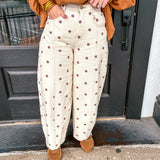 Spotted Charm Wide Leg Denim