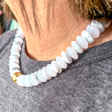 Everly Beaded Necklace - Onyx and Ivory