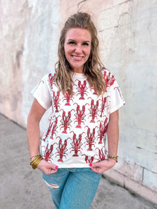 Queen of Sparkles: Scattered Crawfish Tee