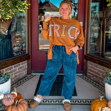 Everyday Mineral Wash Corduroy Barrel Pants - Navy