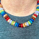 Everly Beaded Necklace - Crimson Ember