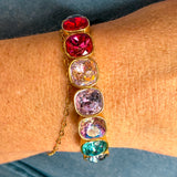 Beljoy: Lila Crystal Bracelet