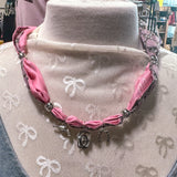 Cowgirl Dreams Pink Bandana Necklace