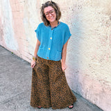The Cozy Pocket Knit Top - Blue