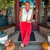 The Effortless Tie Vest Top - White