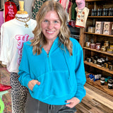 The Cozy Quarter Zip - Deep Sky