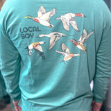 Local Boy: Light Green Skein Long Sleeve Tee