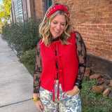 Effortless Tie Top - Red