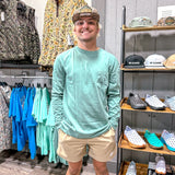 Local Boy: Light Green Skein Long Sleeve Tee