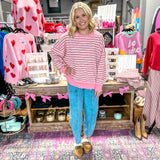 Sugar Stripe Pink Sweater