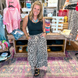 Mushroom Leopard Mineral Washed Pants