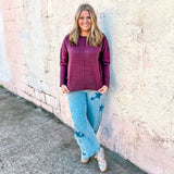 Soft Threads Sweater - Dark Cherry