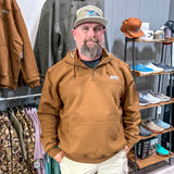 Local Boy: Quarter Zip Hoodie - Rust