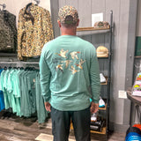 Local Boy: Light Green Skein Long Sleeve Tee