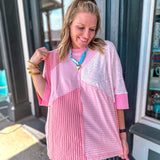 Candy Pink Boxy Top