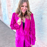 Buddy Love: Heff Fuchsia Blazer