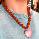 Pink Sugar Heart Necklace