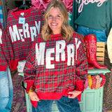 Merry Moments Plaid Sweatshirt