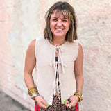 Effortless Tie Top - Sand Beige