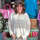 The Throw On & Go Cardigan - Cream