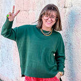 Soft Threads Sweater - Dark Green