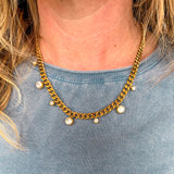 Beljoy: Chloe Crystal Cuban Chain Necklace