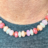 Ingrid Beaded Necklace - Pink Berry