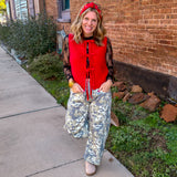 Effortless Tie Top - Red