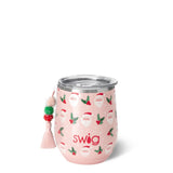 Swig: Holly Jolly Stemless Wine Cup 12oz