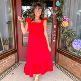 Buddy Love: Beverly Red Dress