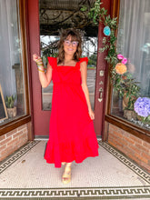 Load image into Gallery viewer, Buddy Love: Beverly Red Dress